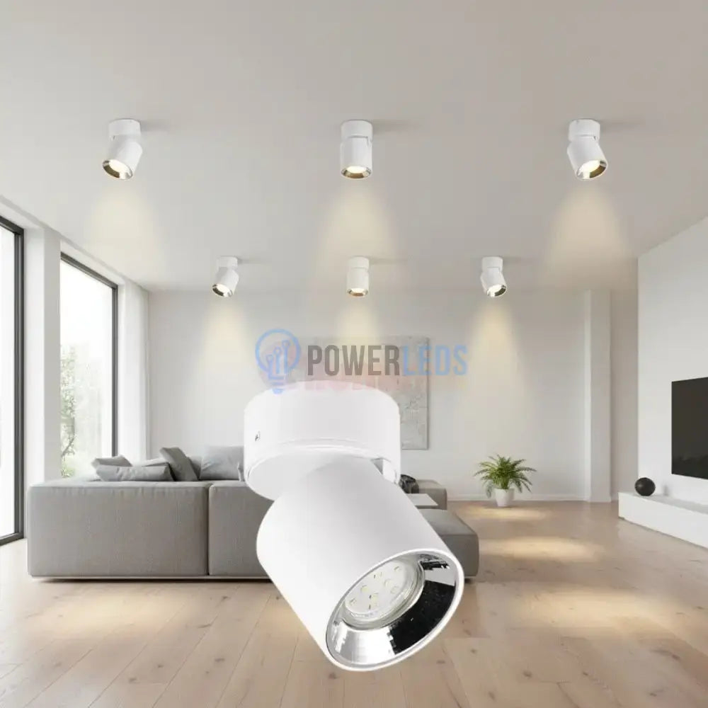 Spot LED Cilindric Aplicat Alb Dulie GU10 Ø8.7x12CM led ceiling light
