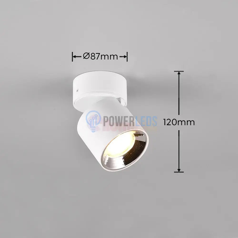 Spot LED Cilindric Aplicat Alb Dulie GU10 Ø8.7x12CM led ceiling light