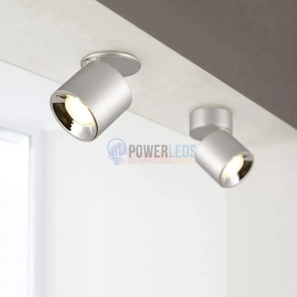 Spot LED Cilindric Aplicat Argintiu Dulie GU10 Ø8.7x12CM led ceiling light