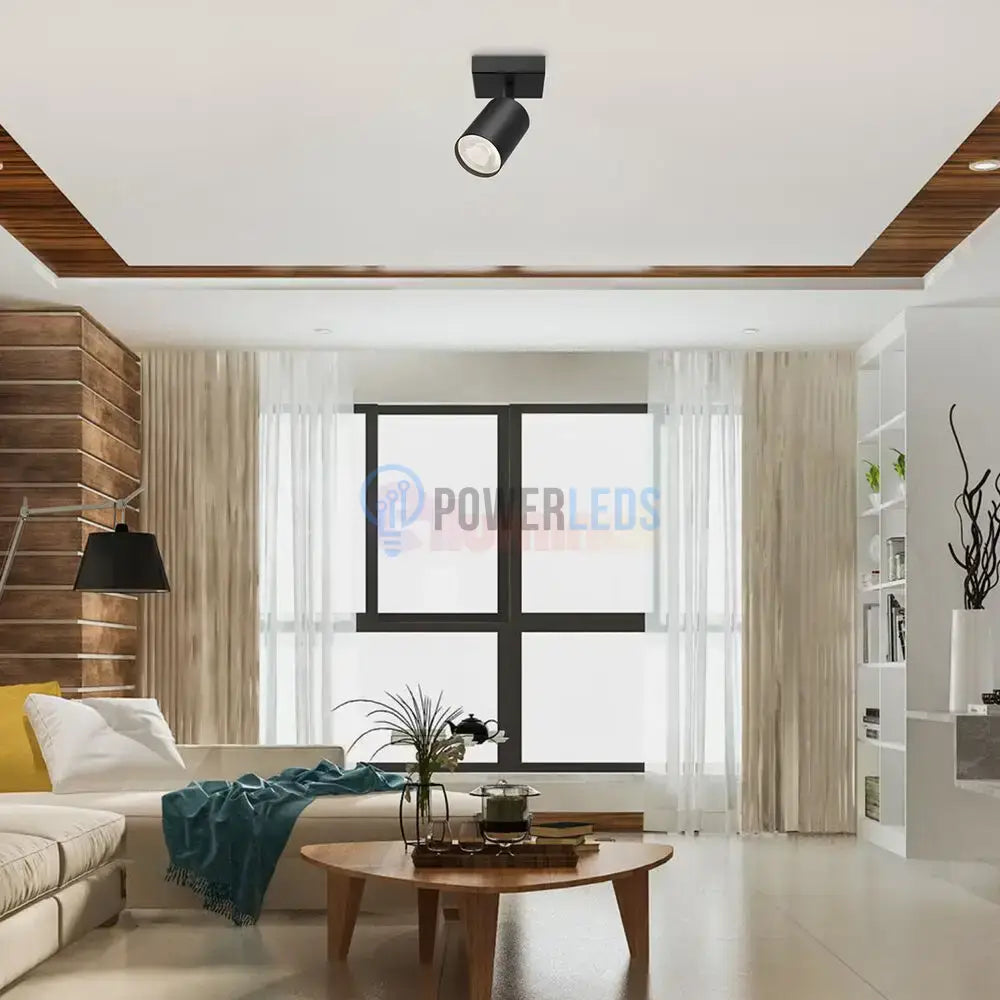 Spot Aplicat Orientabil Rotund Negru Dulie GU10 Ø55x120mm led ceiling light