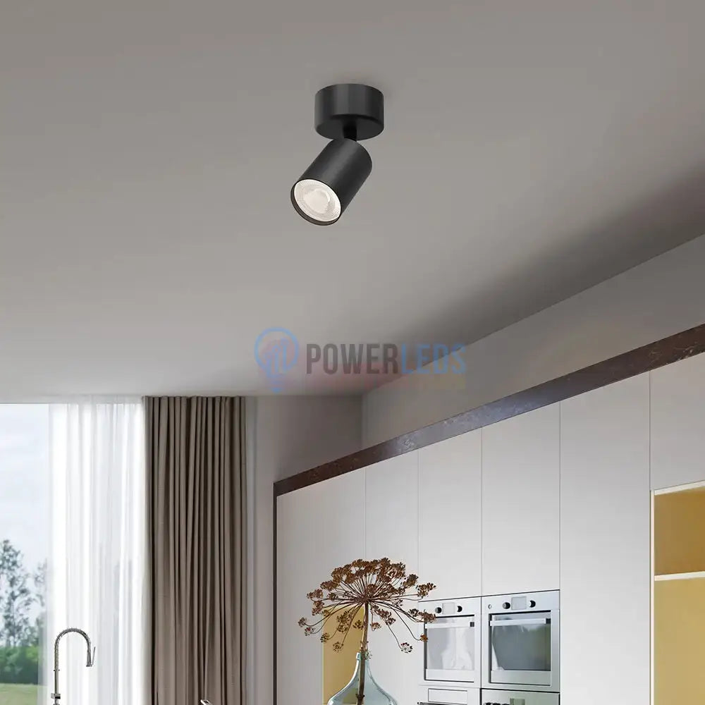 Spot Aplicat Orientabil Rotund Negru Dulie GU10 Ø60x130mm led ceiling light