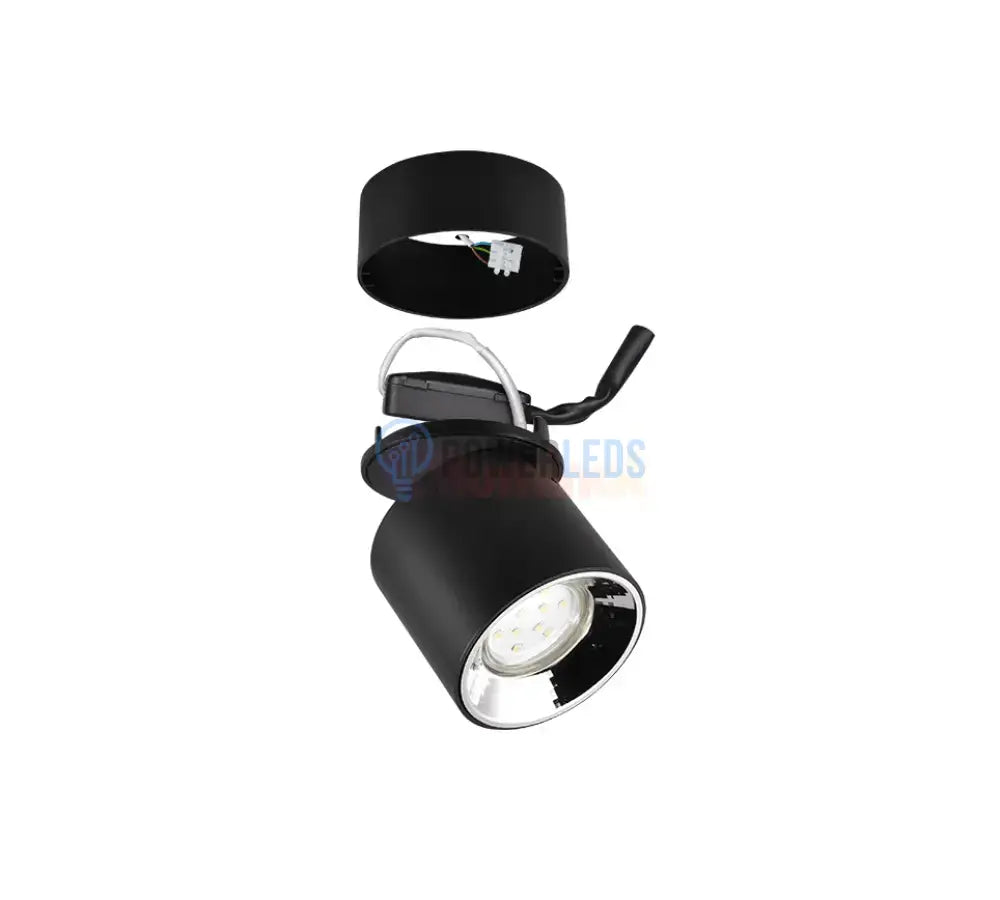Spot LED Cilindric Aplicat Negru Dulie GU10 Ø8.7x12CM led ceiling light