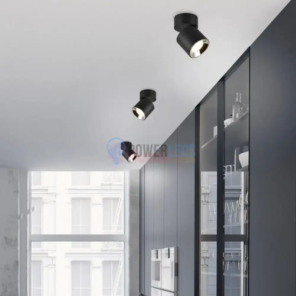 Spot LED Cilindric Aplicat Negru Dulie GU10 Ø8.7x12CM led ceiling light