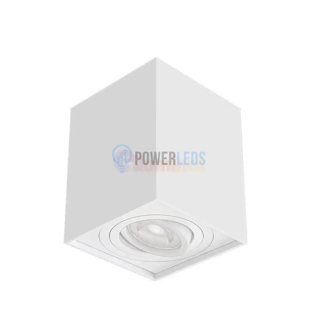 Spot Aplicat Patrat Fascicul Reglabil Alb Dulie GU10 L80xH100mm led ceiling light