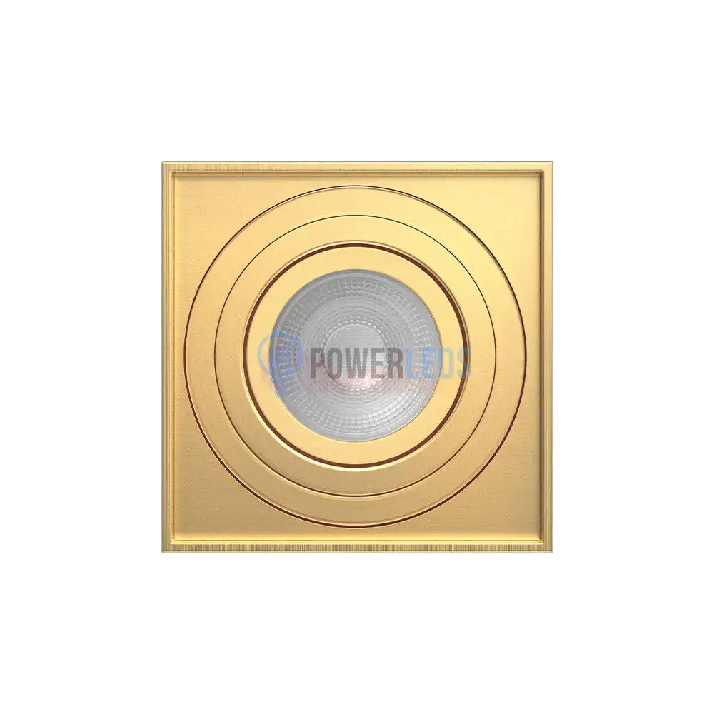 Spot Aplicat Patrat Fascicul Reglabil Auriu Dulie GU10 L80xH100mm led ceiling light