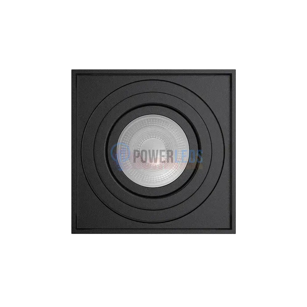 Spot Aplicat Patrat Fascicul Reglabil Negru Dulie GU10 L80xH100mm led ceiling light