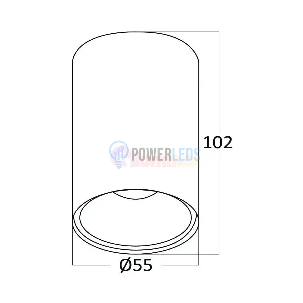 Spot Aplicat Rotund Auriu Dulie GU10 Ø55x102mm led ceiling light