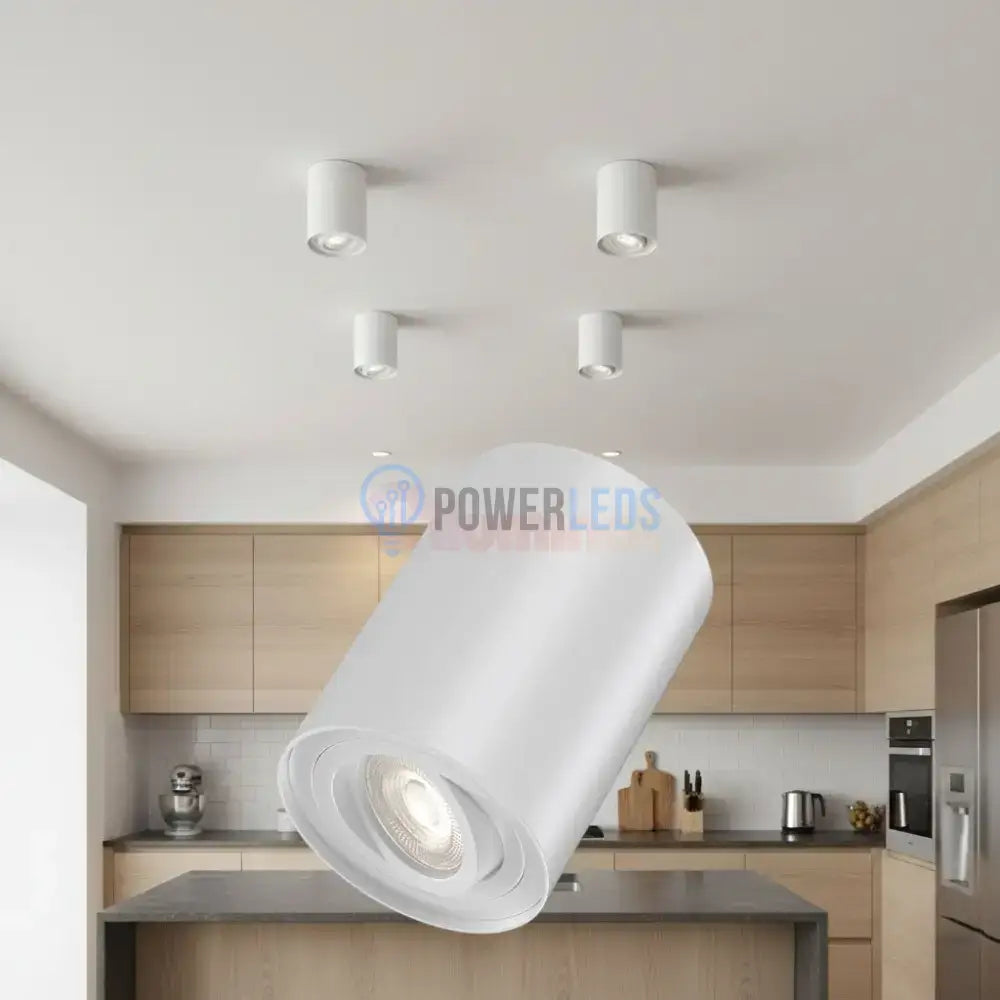 Spot Aplicat Rotund Fascicul Reglabil Alb Dulie GU10 Ø94x125mm led ceiling light