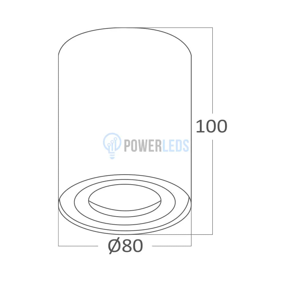 Spot Aplicat Rotund Fascicul Reglabil Auriu Dulie GU10 Ø80x100mm led ceiling light