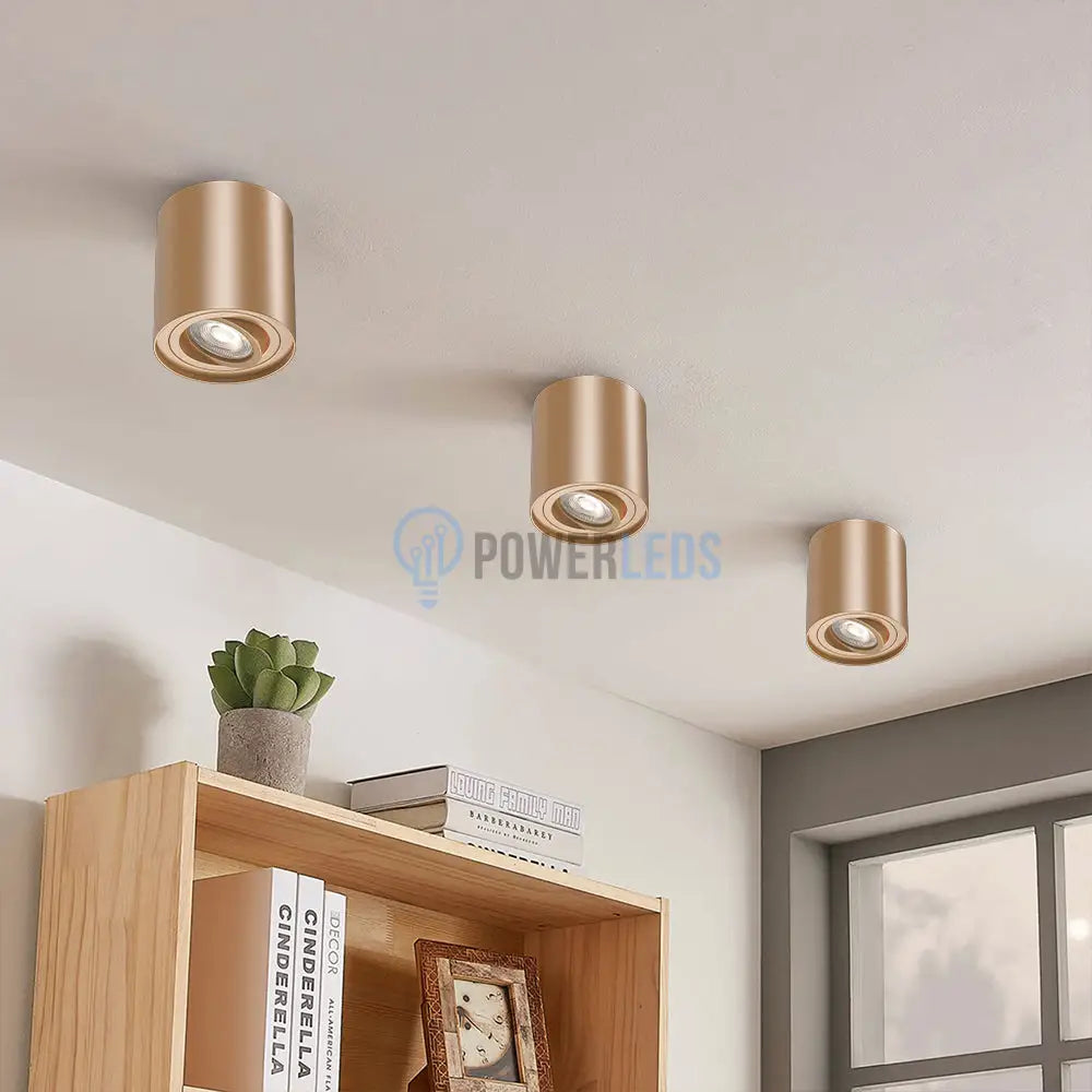 Spot Aplicat Cilindric Auriu Dulie Gu10 10CM SPOT LED APLICAT / GU10 / AURIE led ceiling light