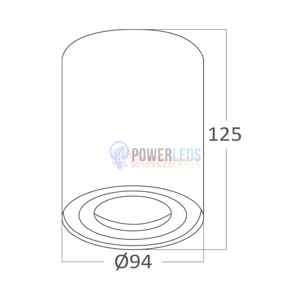 Spot Aplicat Rotund Fascicul Reglabil Negru Dulie GU10 Ø94x125mm led ceiling light