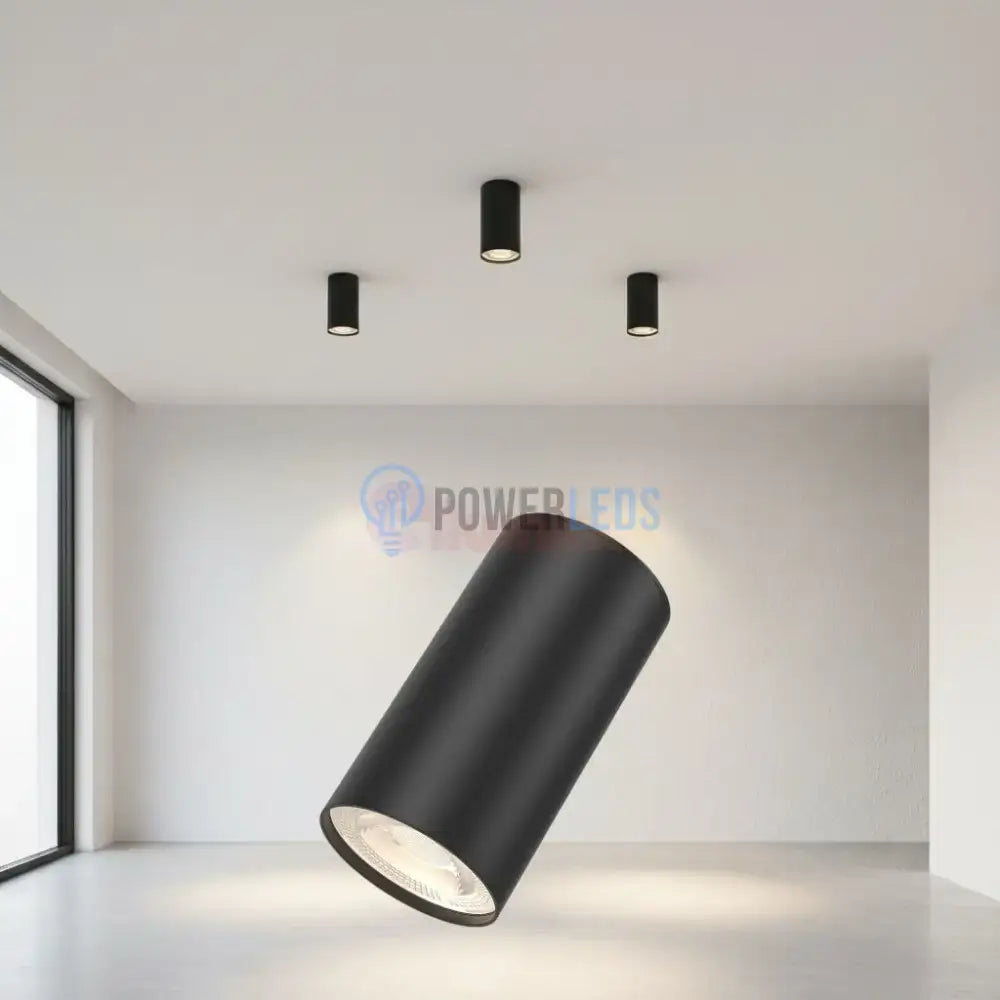 Spot Aplicat Rotund Negru Dulie GU10 Ø55x102mm led ceiling light