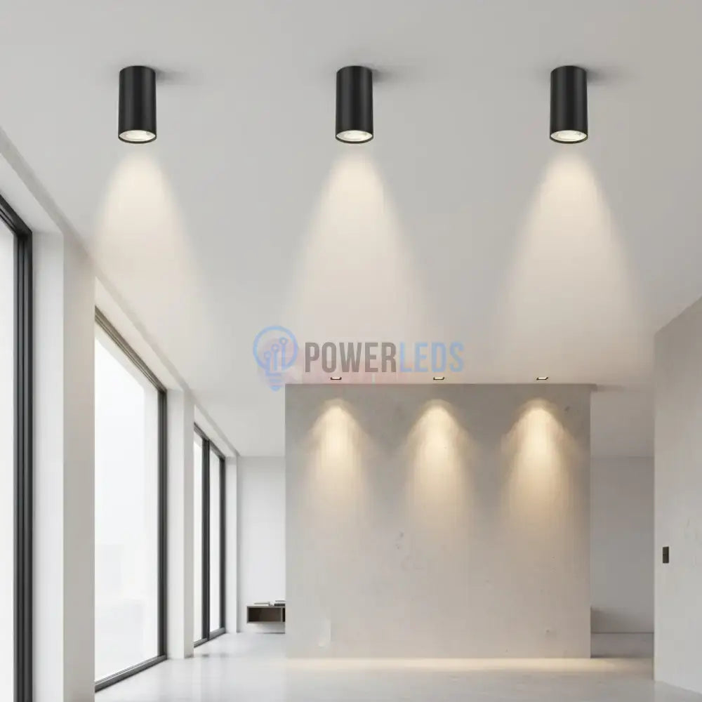 Spot Aplicat Rotund Negru Dulie GU10 Ø55x102mm led ceiling light