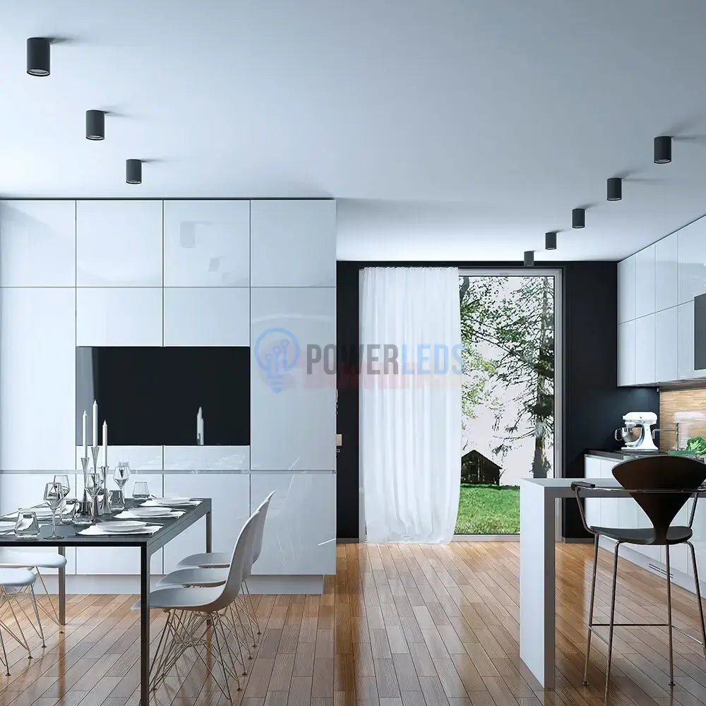Spot Aplicat Rotund Negru Dulie GU10 Ø55x102mm led ceiling light