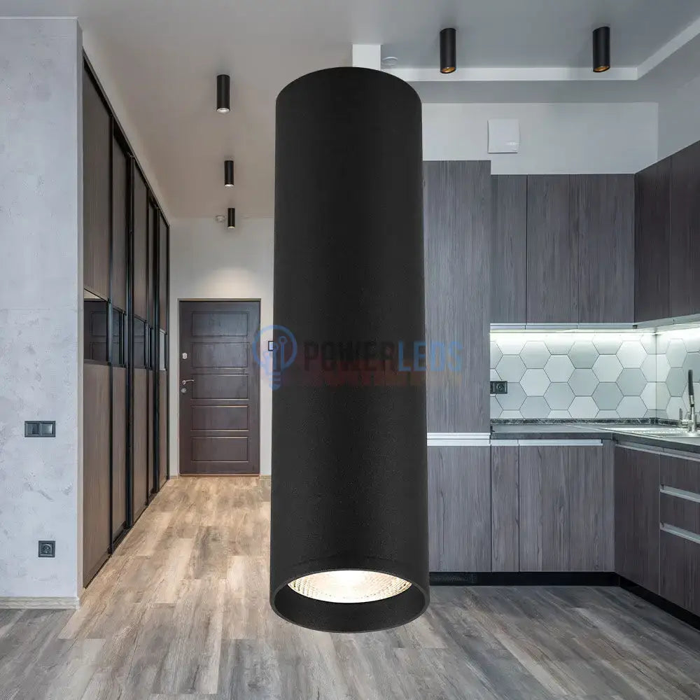 Spot Aplicat Rotund Negru Dulie GU10 Ø55x200mm led ceiling light
