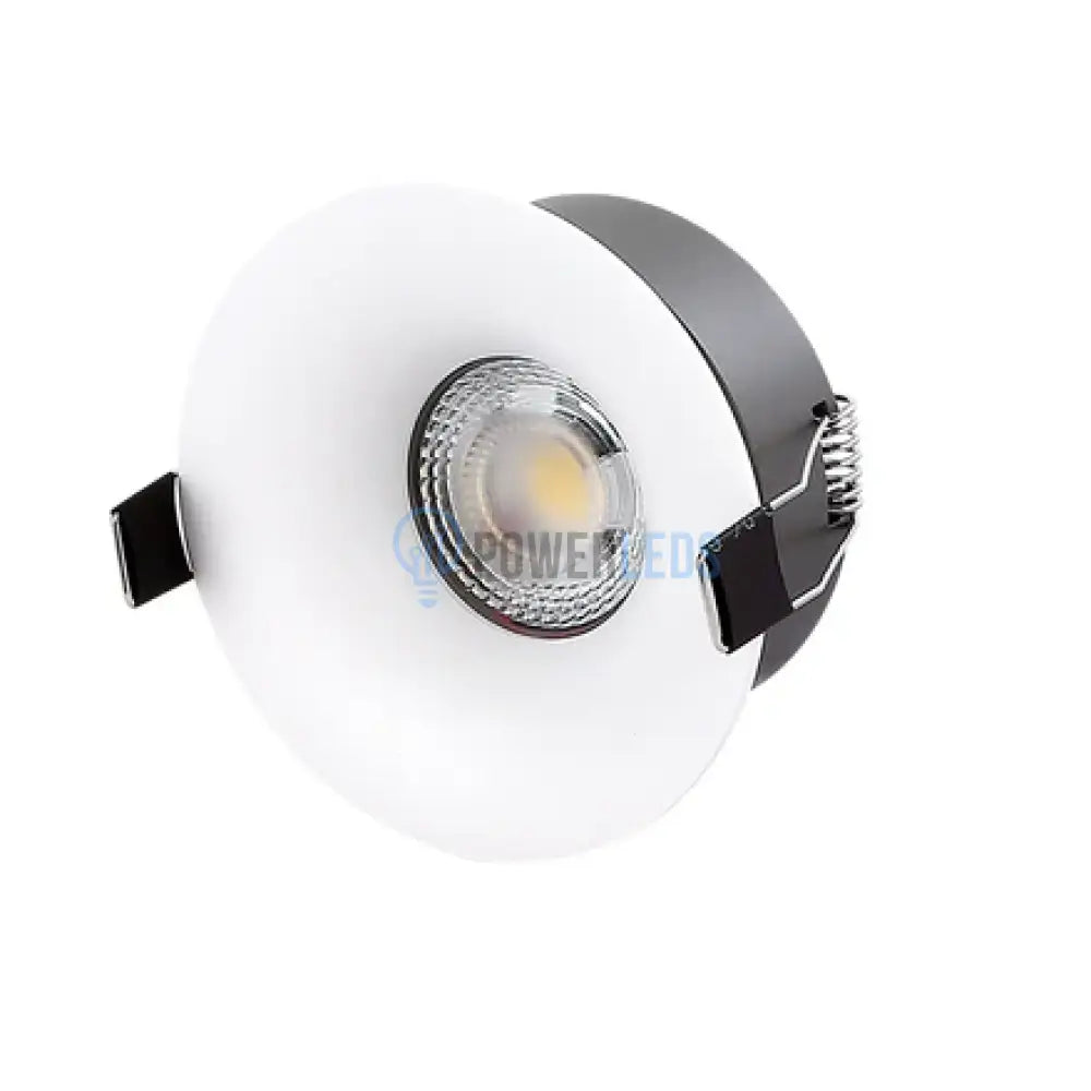 Spot COB LED 12W Rotund Alb / ⌀78mm / Incastrabil / Lumina Calda powerleds.ro