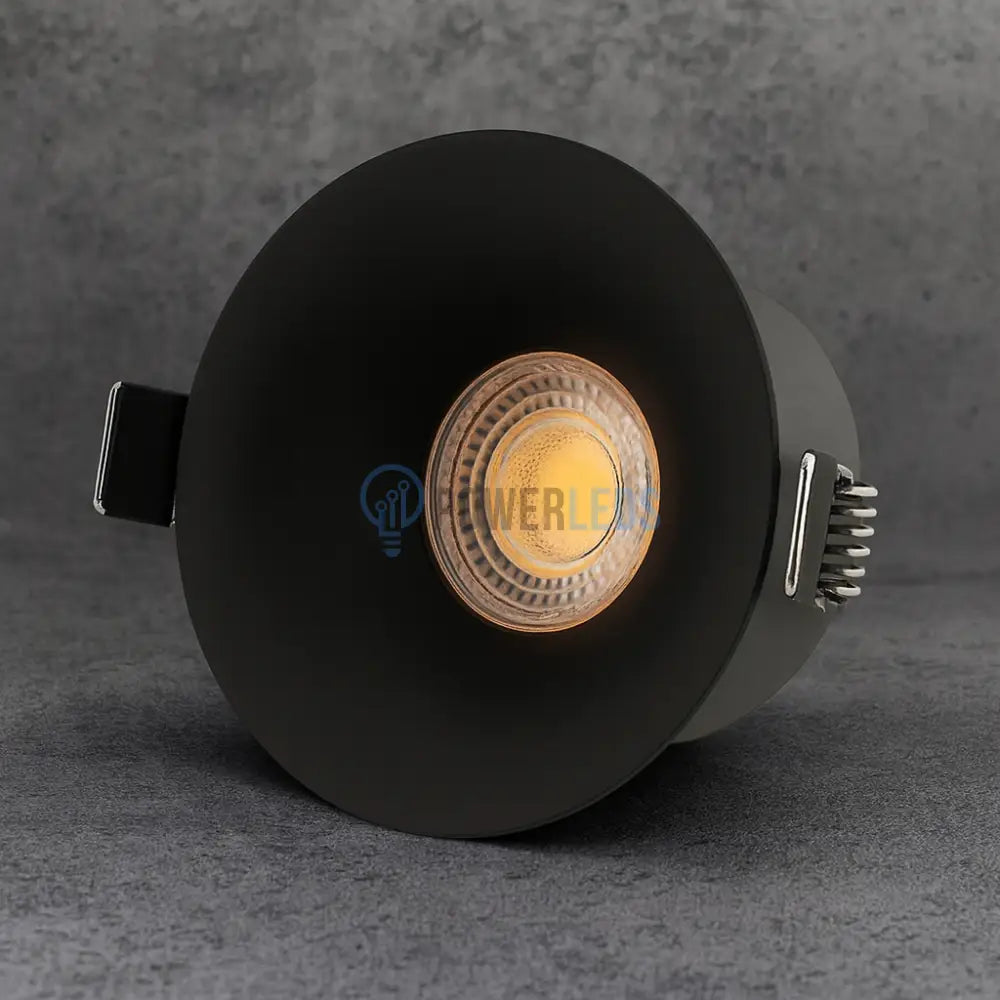Spot COB LED 12W Rotund Negru / ⌀78mm / Incastrabil / Lumina Neutra powerleds.ro