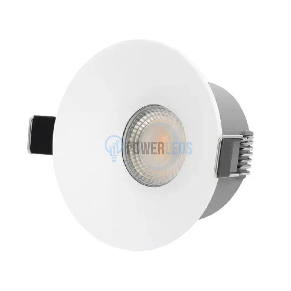 Spot COB LED 7W Rotund Alb / ⌀65mm / Incastrabil / Lumina Calda powerleds.ro
