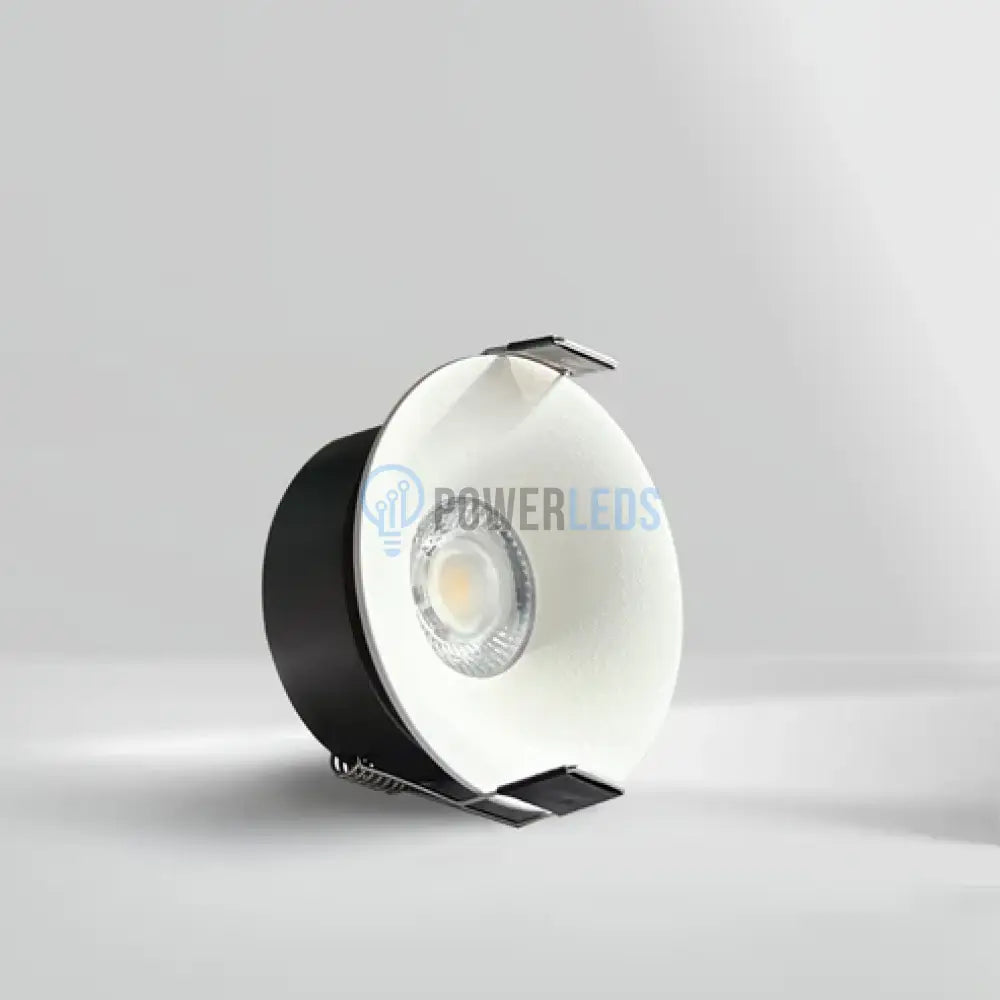 Spot COB LED 7W Rotund Alb / ⌀65mm / Incastrabil / Lumina Calda powerleds.ro