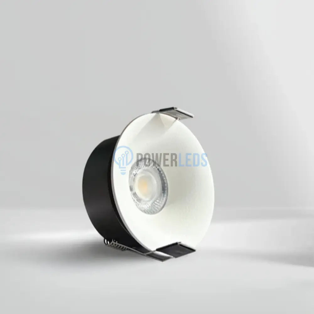 Spot COB LED 7W Rotund Alb / ⌀65mm / Incastrabil / Lumina Calda powerleds.ro