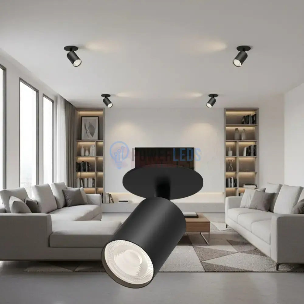 Spot Incastrat Orientabil Rotund Negru Dulie GU10 Ø55x83mm led ceiling light