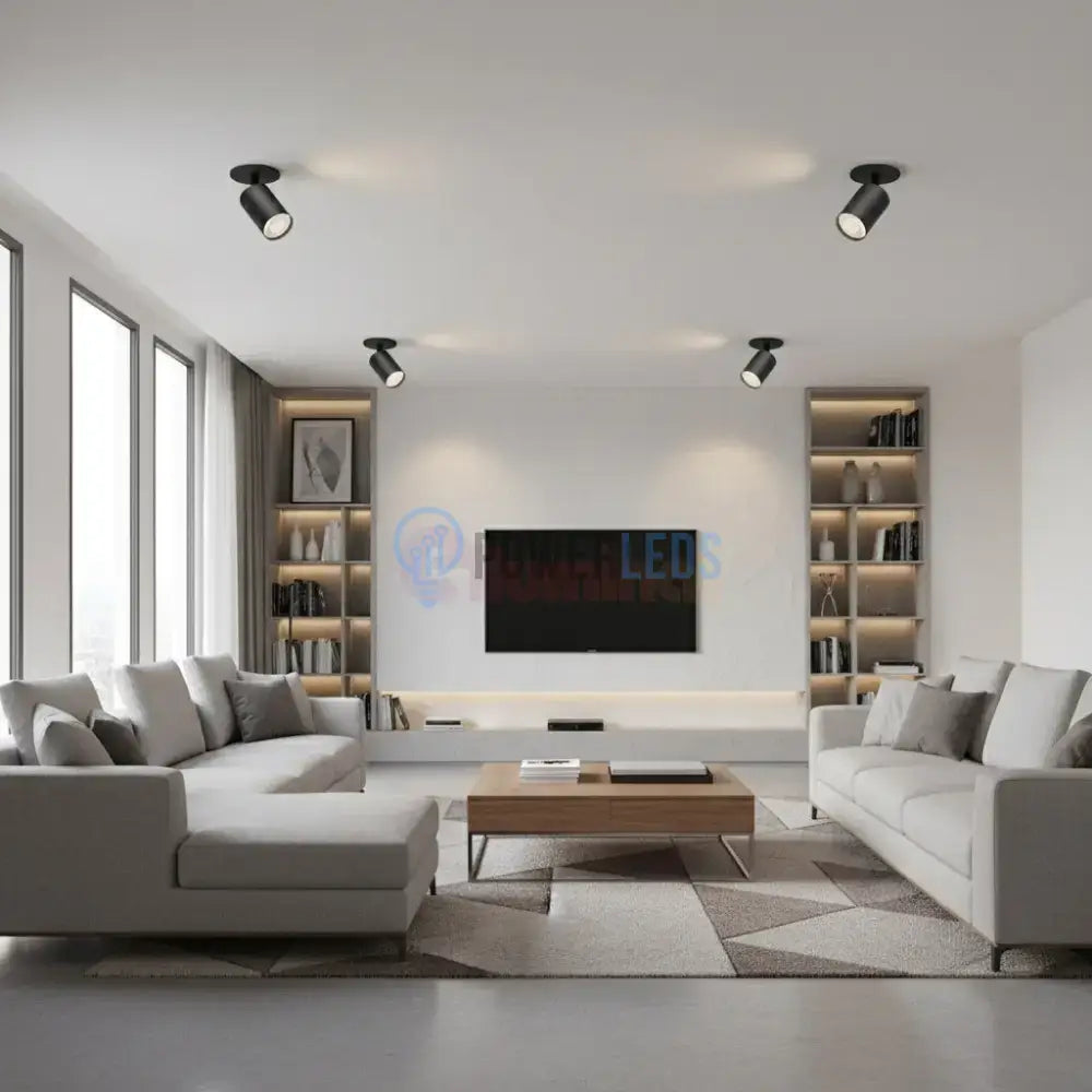 Spot Incastrat Orientabil Rotund Negru Dulie GU10 Ø55x83mm led ceiling light