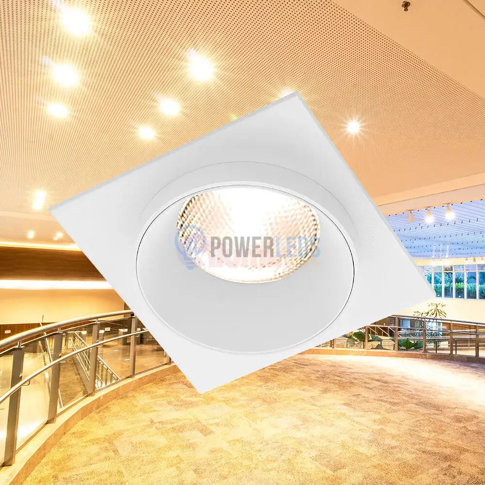 Spot Incastrat Patrat Alb Dulie GU10 Ø92x38mm led ceiling light