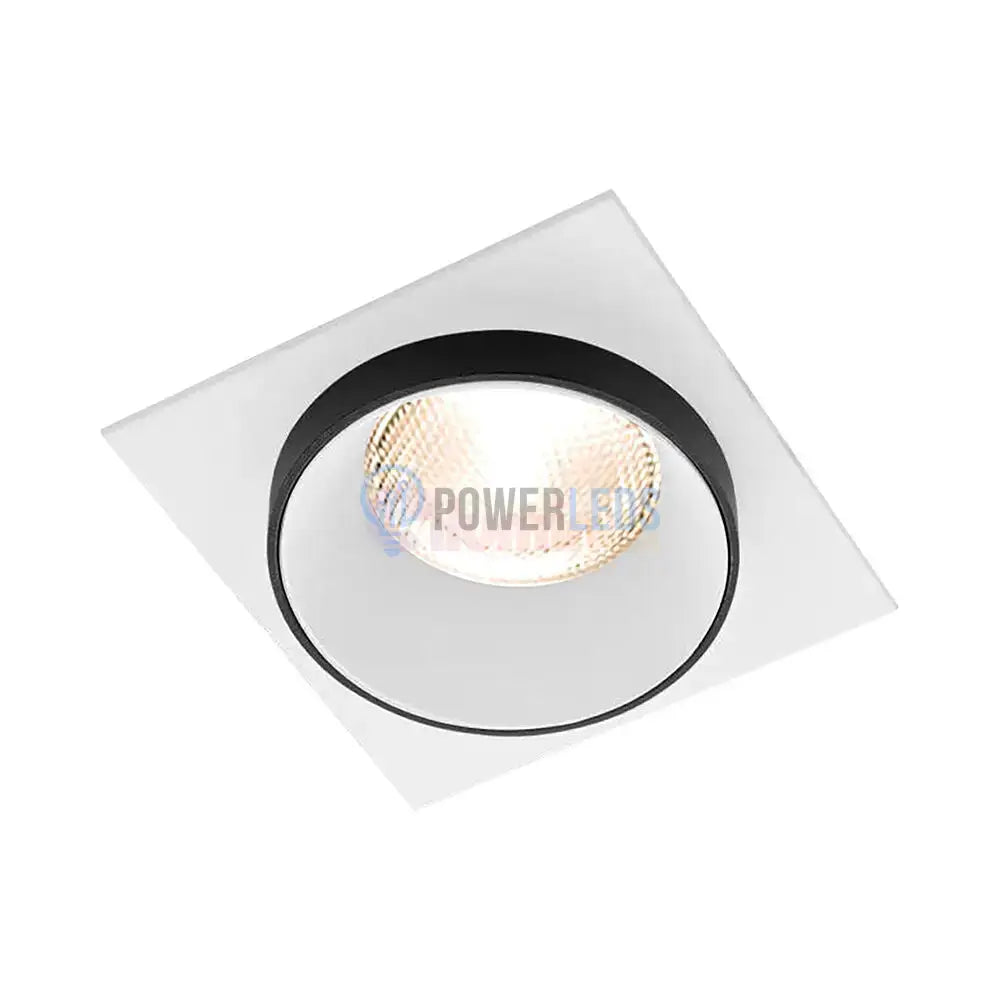 Spot Incastrat Patrat Alb & Negru Dulie GU10 Ø92x38mm led ceiling light