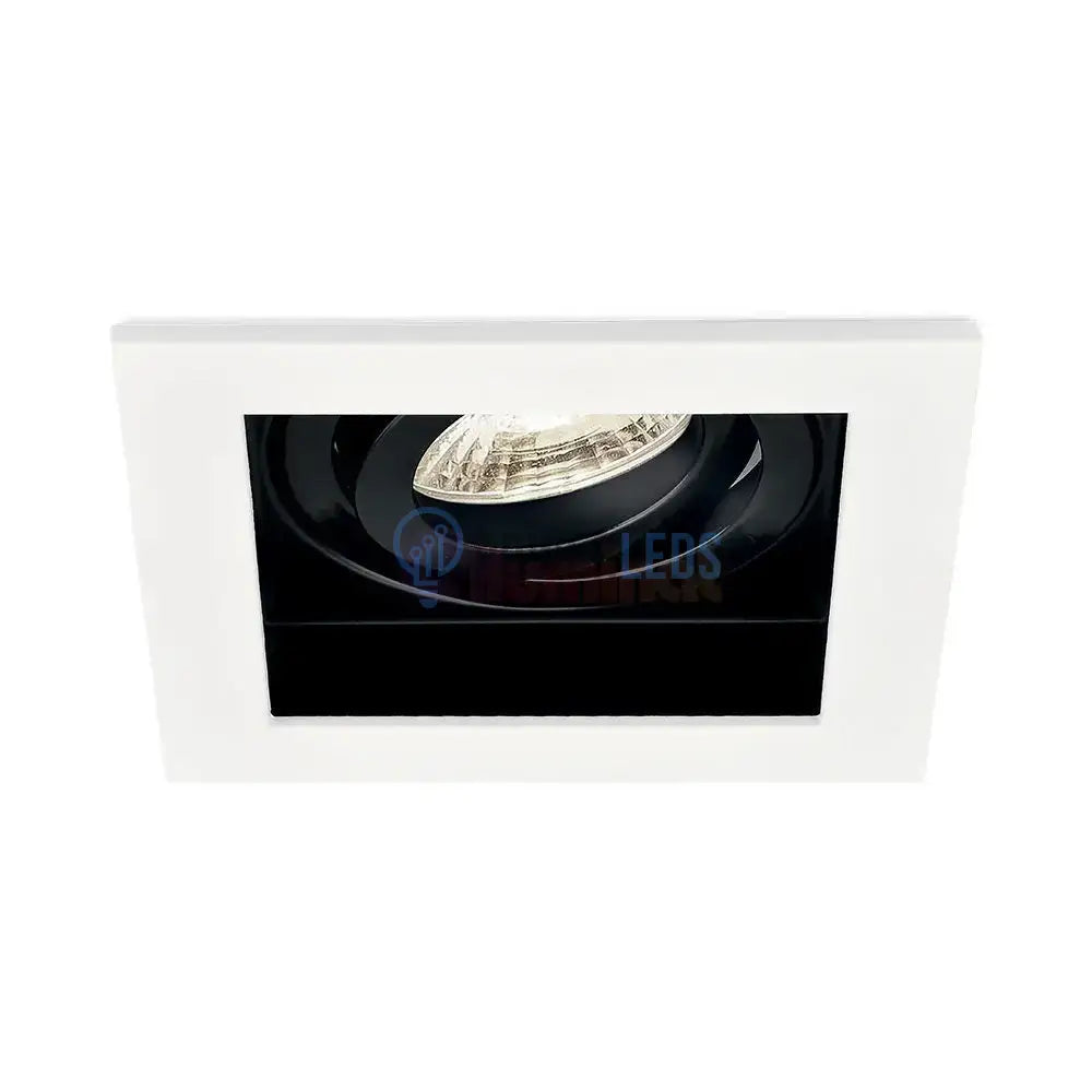 Spot Incastrat Patrat Fascicul Reglabil Alb & Negru Dulie GU10 L100xH30mm led ceiling light