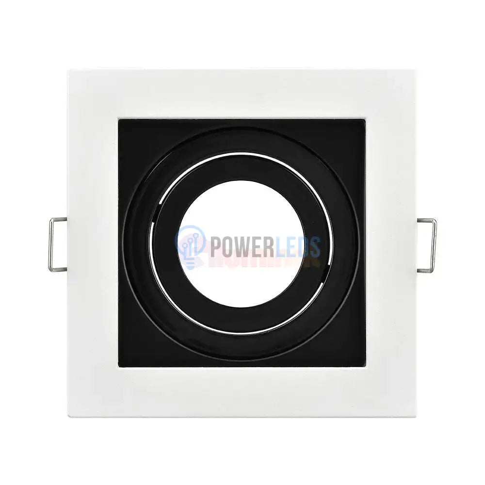 Spot Incastrat Patrat Fascicul Reglabil Alb & Negru Dulie GU10 L100xH30mm led ceiling light