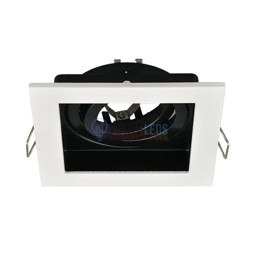 Spot Incastrat Patrat Fascicul Reglabil Alb & Negru Dulie GU10 L100xH30mm led ceiling light