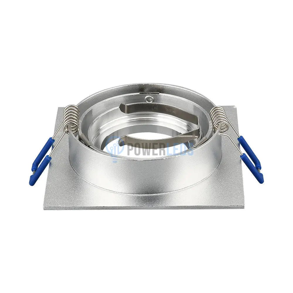 Spot Incastrat Patrat Fascicul Reglabil Argintiu Dulie MR16 L92xH25mm led ceiling light