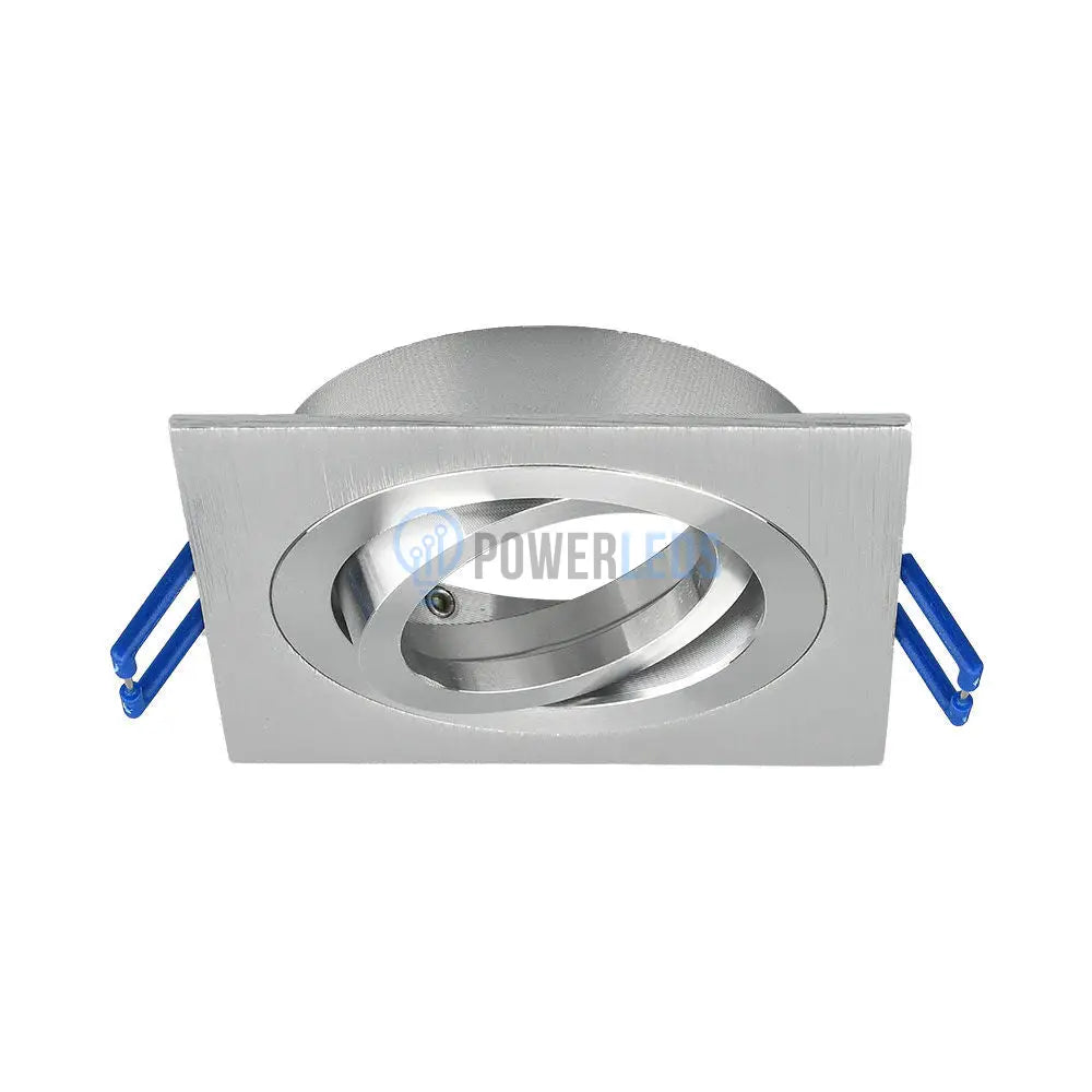 Spot Incastrat Patrat Fascicul Reglabil Argintiu Dulie MR16 L92xH25mm led ceiling light
