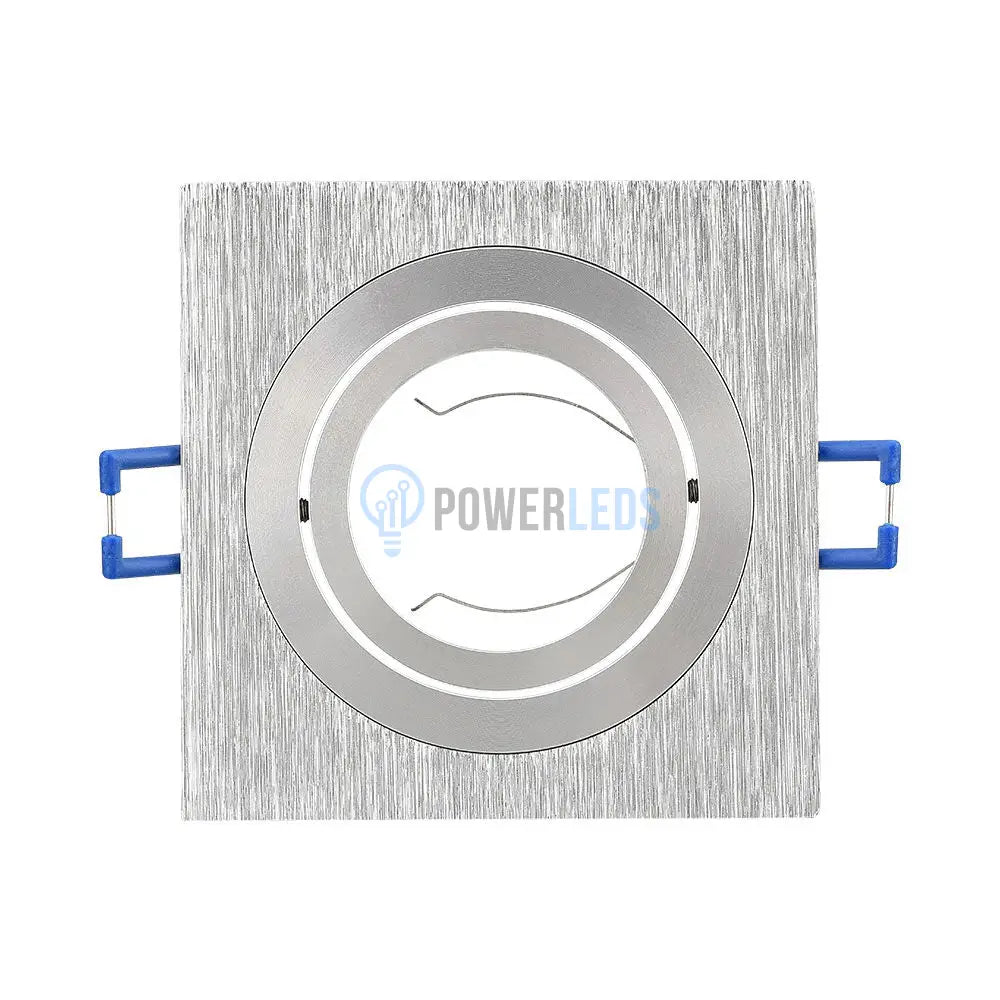 Spot Incastrat Patrat Fascicul Reglabil Argintiu Dulie MR16 L92xH25mm led ceiling light
