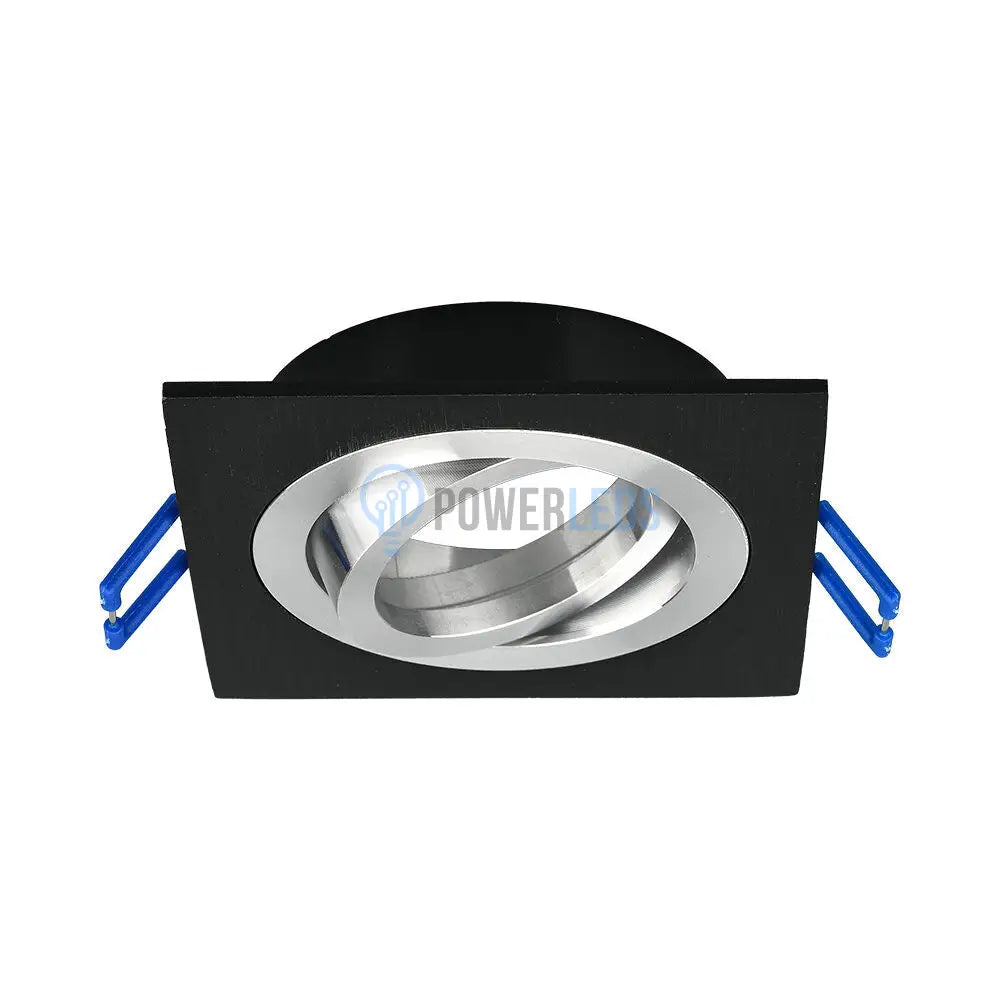 Spot Incastrat Patrat Fascicul Reglabil Negru & Argintiu Dulie MR16 L92xH25mm led ceiling light