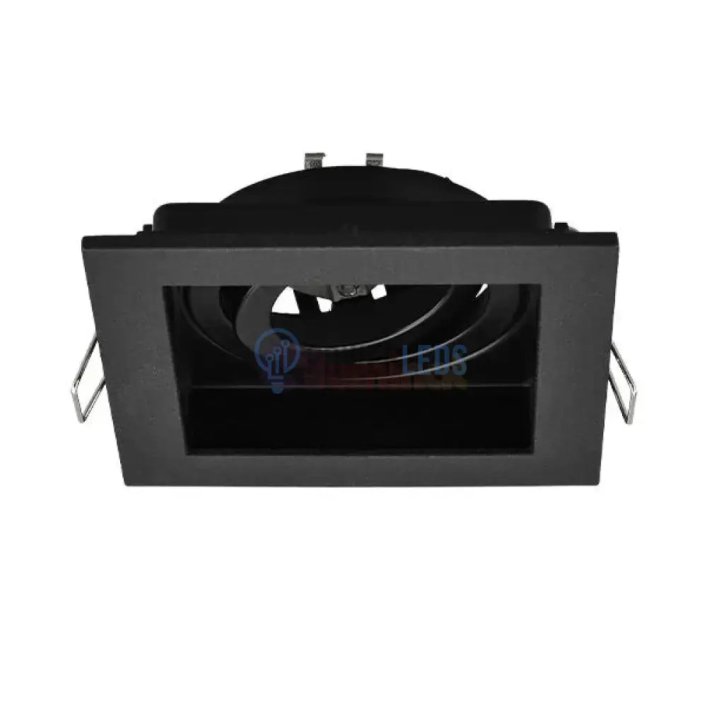 Spot Incastrat Patrat Fascicul Reglabil Negru Dulie GU10 L100xH30mm led ceiling light