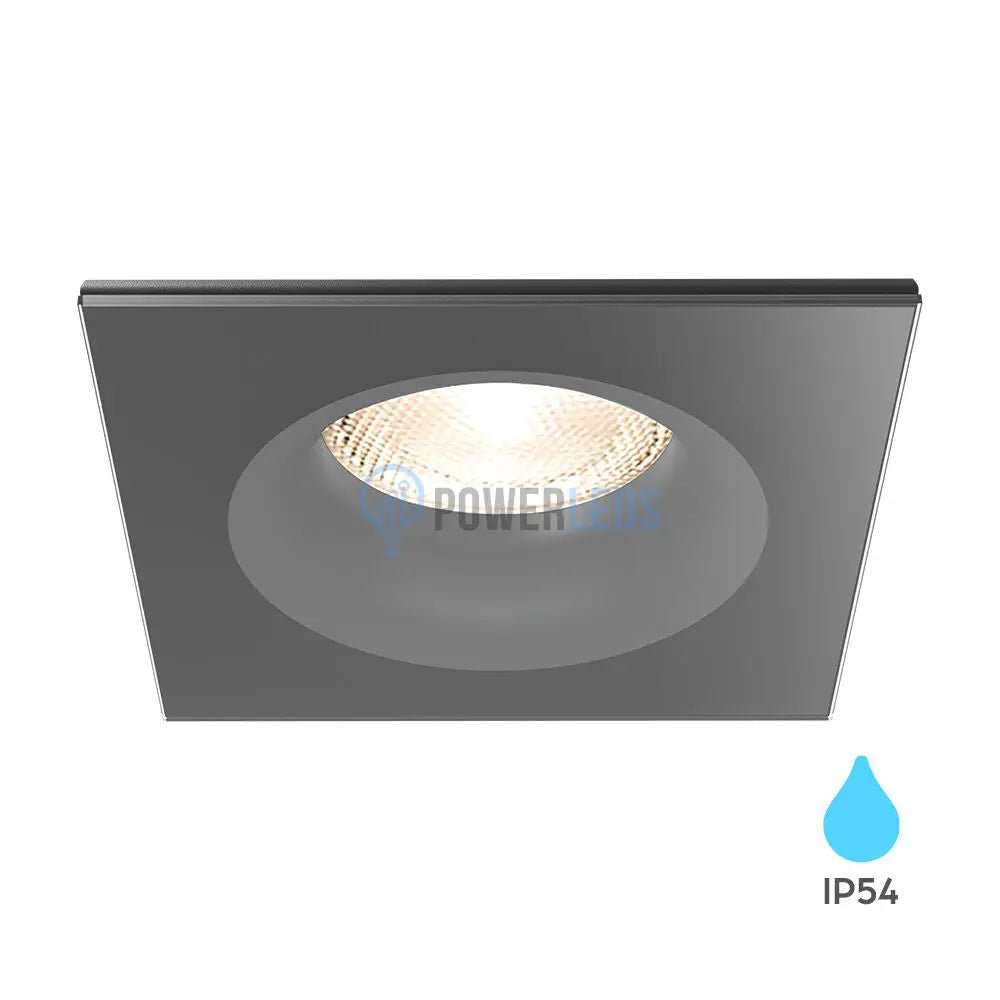 Spot Incastrat Patrat IP54 Negru Dulie MR16 L84xH38mm led ceiling light
