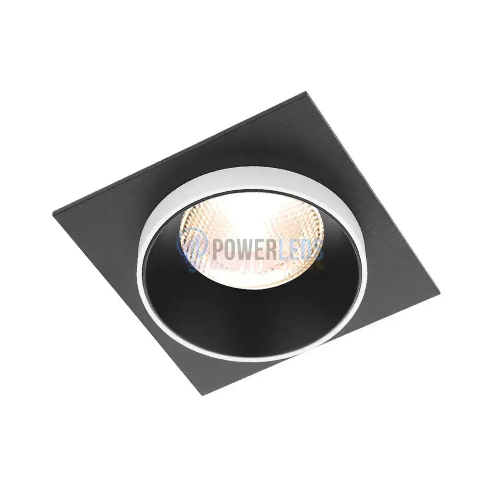 Spot Incastrat Patrat Negru & Alb Dulie GU10 Ø92x38mm led ceiling light