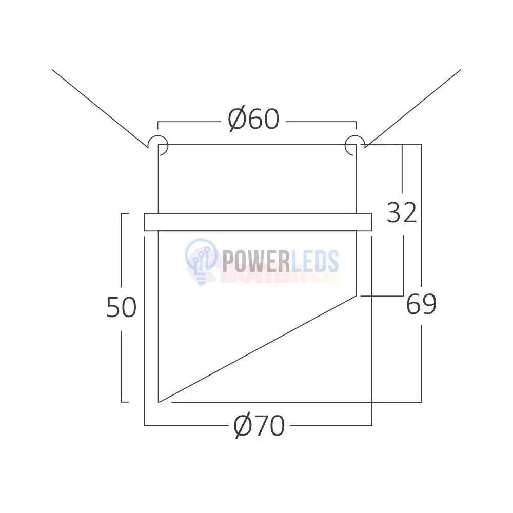 Spot Incastrat Rotund Alb Dulie GU10 Ø70x69mm led ceiling light