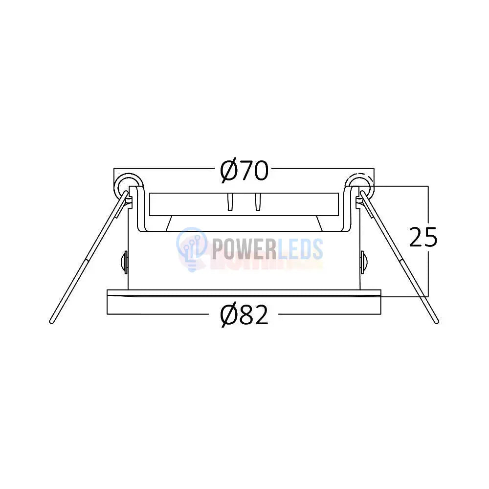 Spot Incastrat Rotund Fascicul Reglabil Alb Dulie MR16 Ø82x25mm led ceiling light