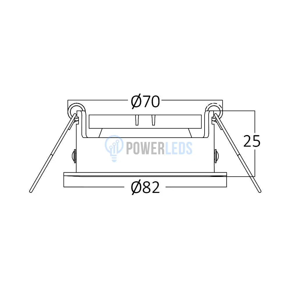 Spot Incastrat Rotund Fascicul Reglabil Argintiu Dulie MR16 Ø82x25mm led ceiling light