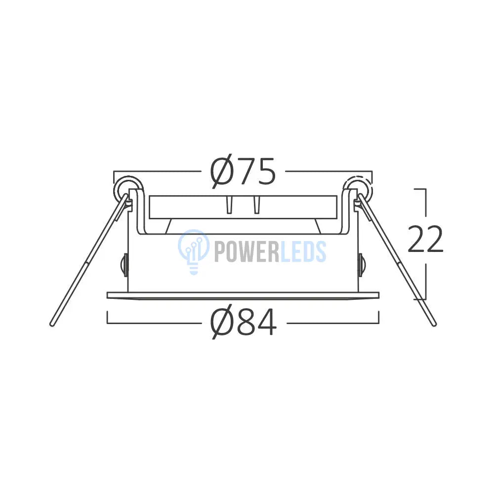 Spot Incastrat Rotund Fascicul Reglabil Argintiu Dulie MR16 Ø84x22mm led ceiling light