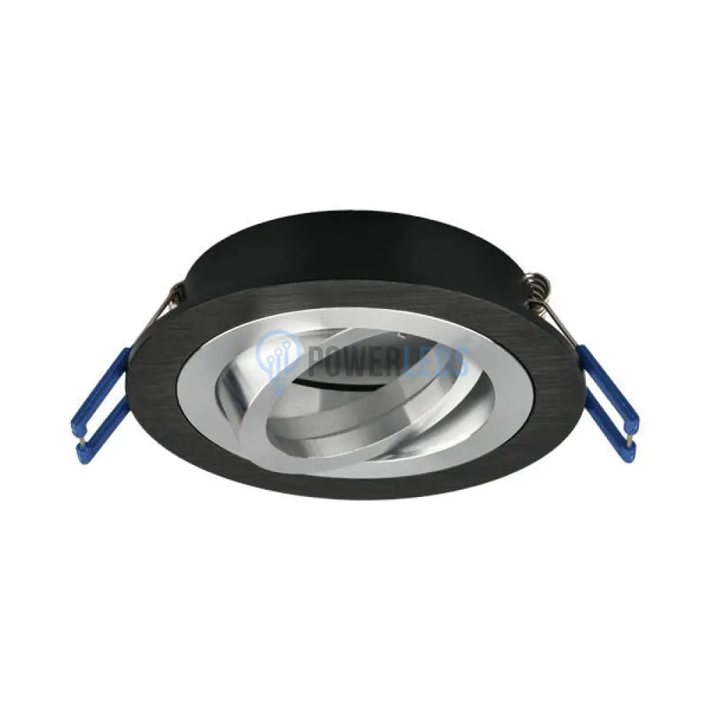 Spot Incastrat Rotund Fascicul Reglabil Negru & Argintiu Dulie MR16 Ø94x25mm led ceiling light