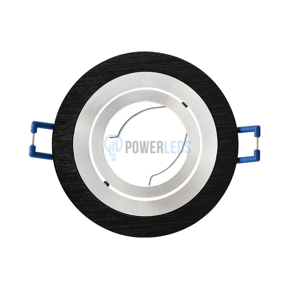Spot Incastrat Rotund Fascicul Reglabil Negru & Argintiu Dulie MR16 Ø94x25mm led ceiling light