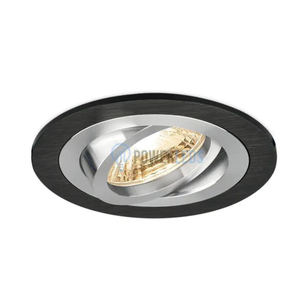 Spot Incastrat Rotund Fascicul Reglabil Negru & Argintiu Dulie MR16 Ø94x25mm led ceiling light