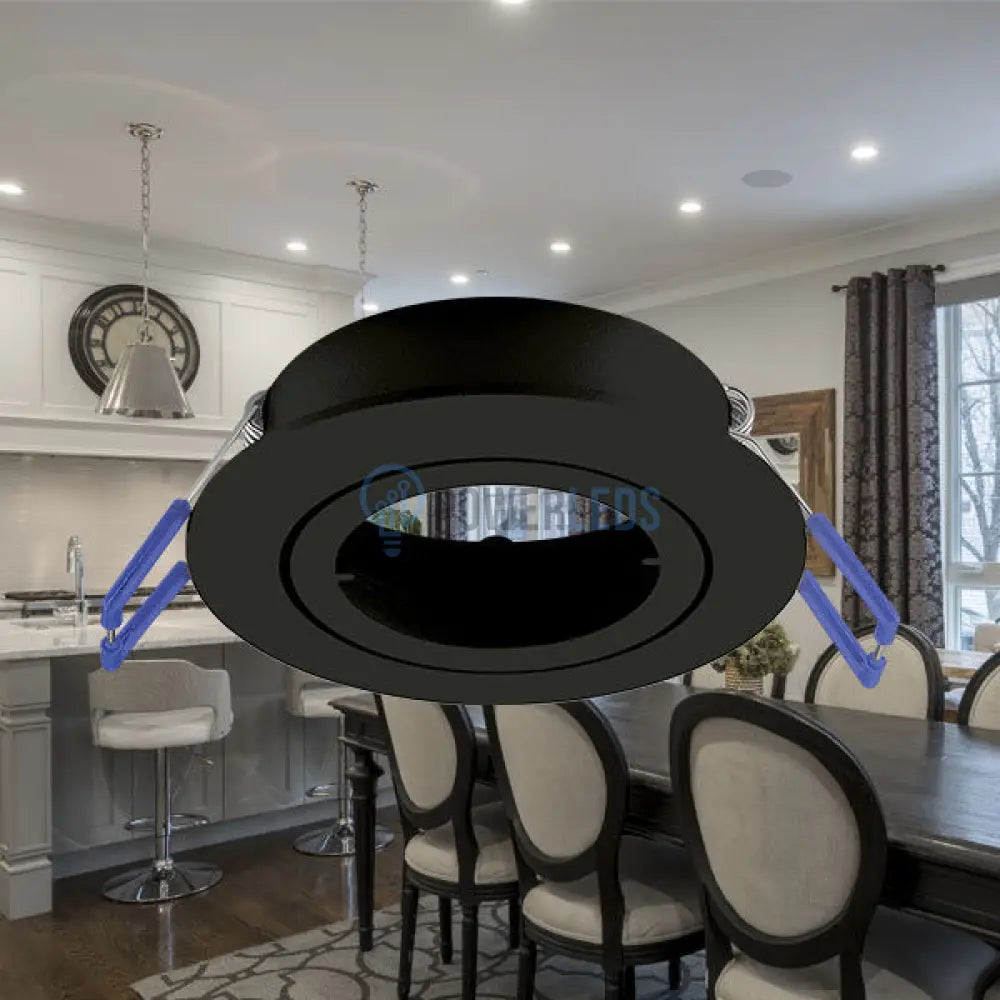 Spot Incastrat Rotund Fascicul Reglabil Negru Dulie MR16 Ø82x25mm led ceiling light