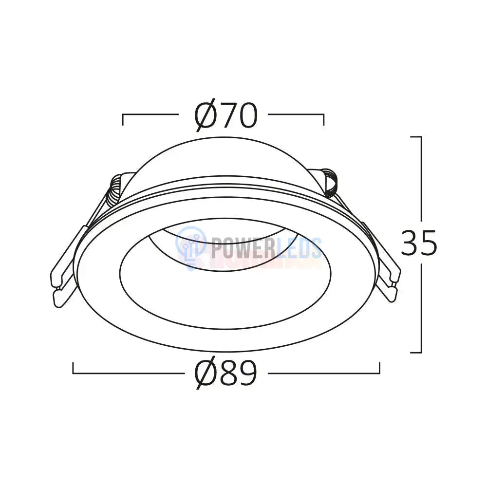 Spot Incastrat Rotund IP54 Fascicul Reglabil Alb Dulie MR16 Ø83x38mm led ceiling light