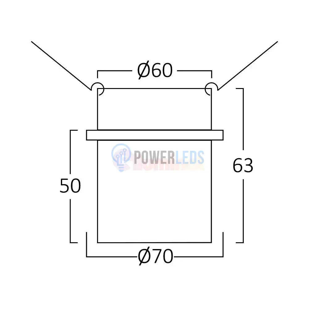 Spot Incastrat Rotund Negru & Auriu Dulie GU10 Ø70x63mm led ceiling light