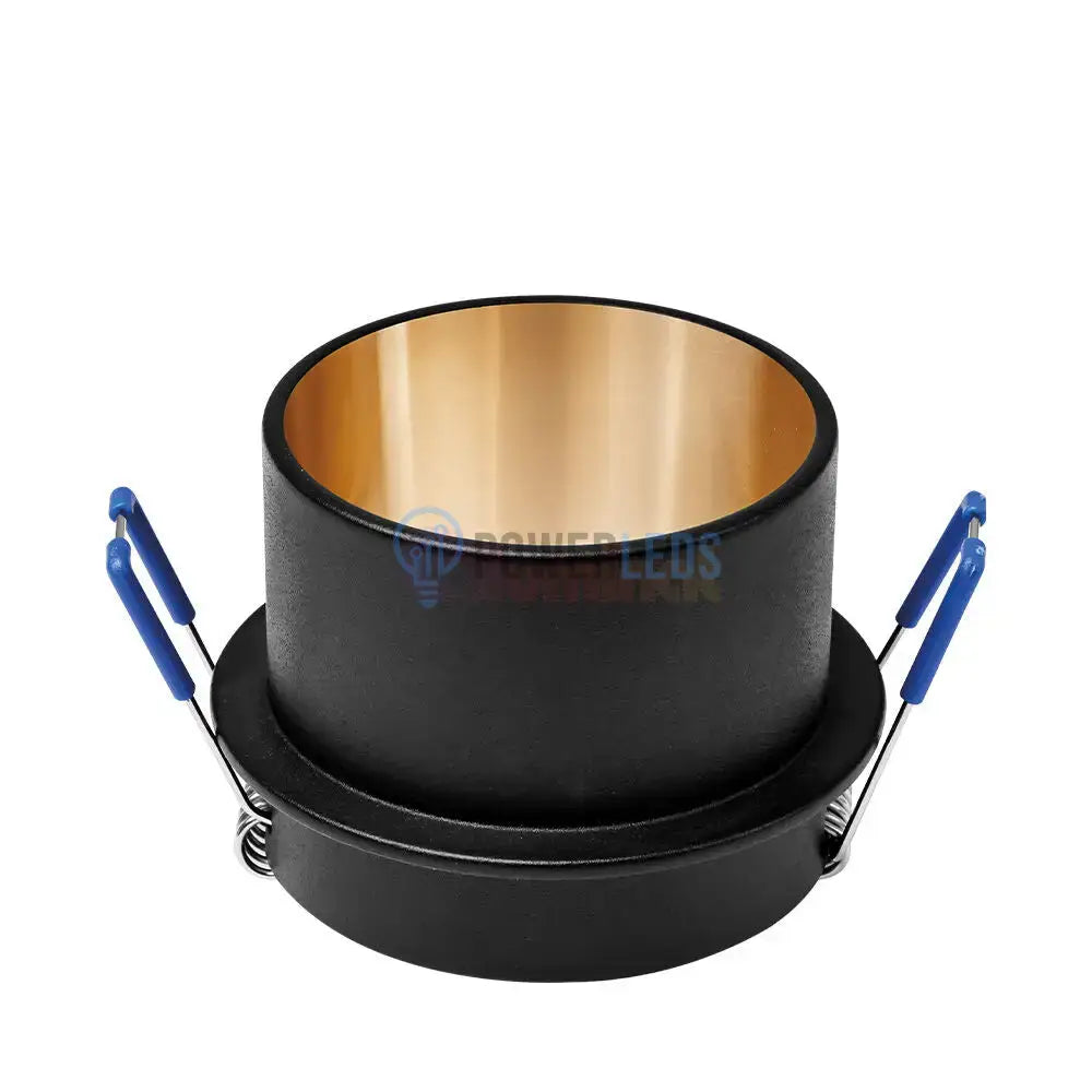 Spot Incastrat Rotund Negru & Auriu Dulie GU10 Ø70x63mm led ceiling light