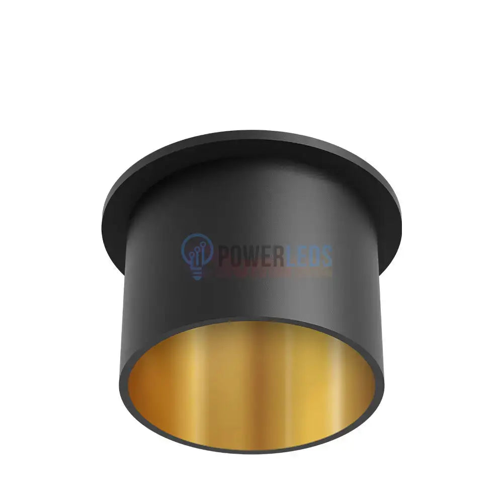 Spot Incastrat Rotund Negru & Auriu Dulie GU10 Ø70x63mm led ceiling light